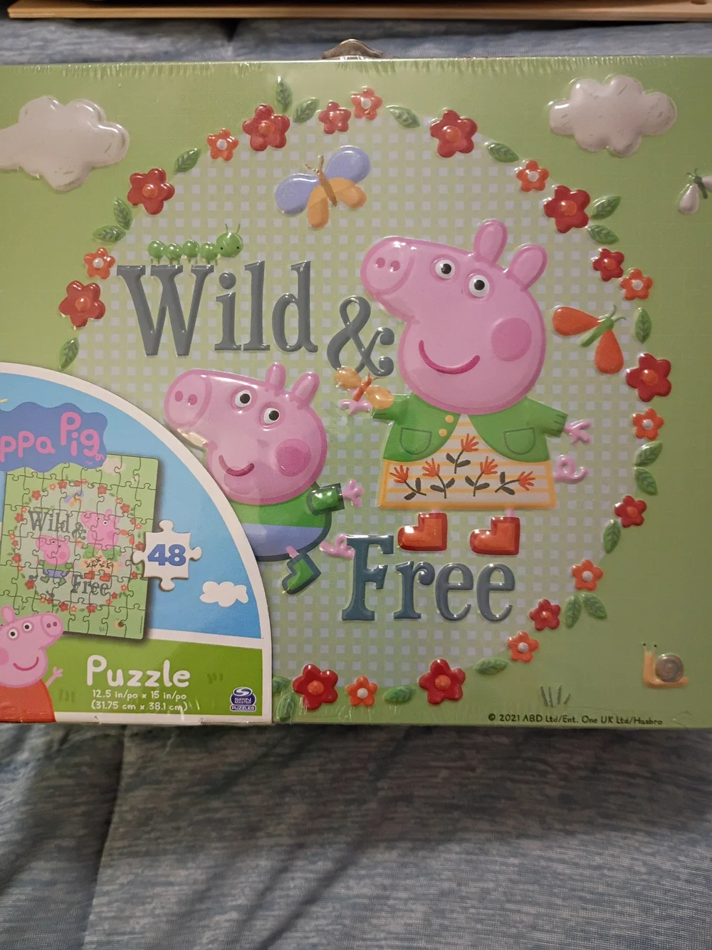 Peppa Pig Puzzle - Pink & Green Floral 'Wild & Free'
